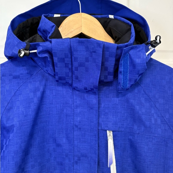 Sunice Women’s Ski Jacket Blue Weather Proof Zipper Insulated Hooded Vented Sz 8 - Picture 2 of 16